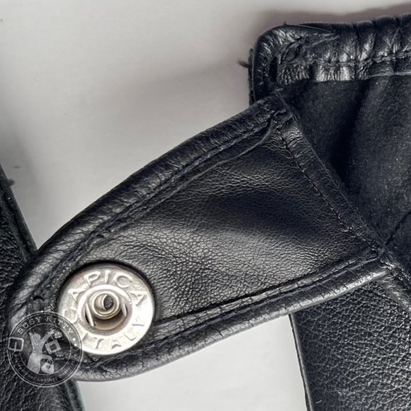 NWOT Vintage Coach Black Leather Men's Driving Gloves Medium - Style No. 2020 - Picture 8 of 8